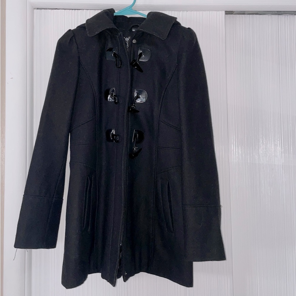 Guess Black Pea Coat